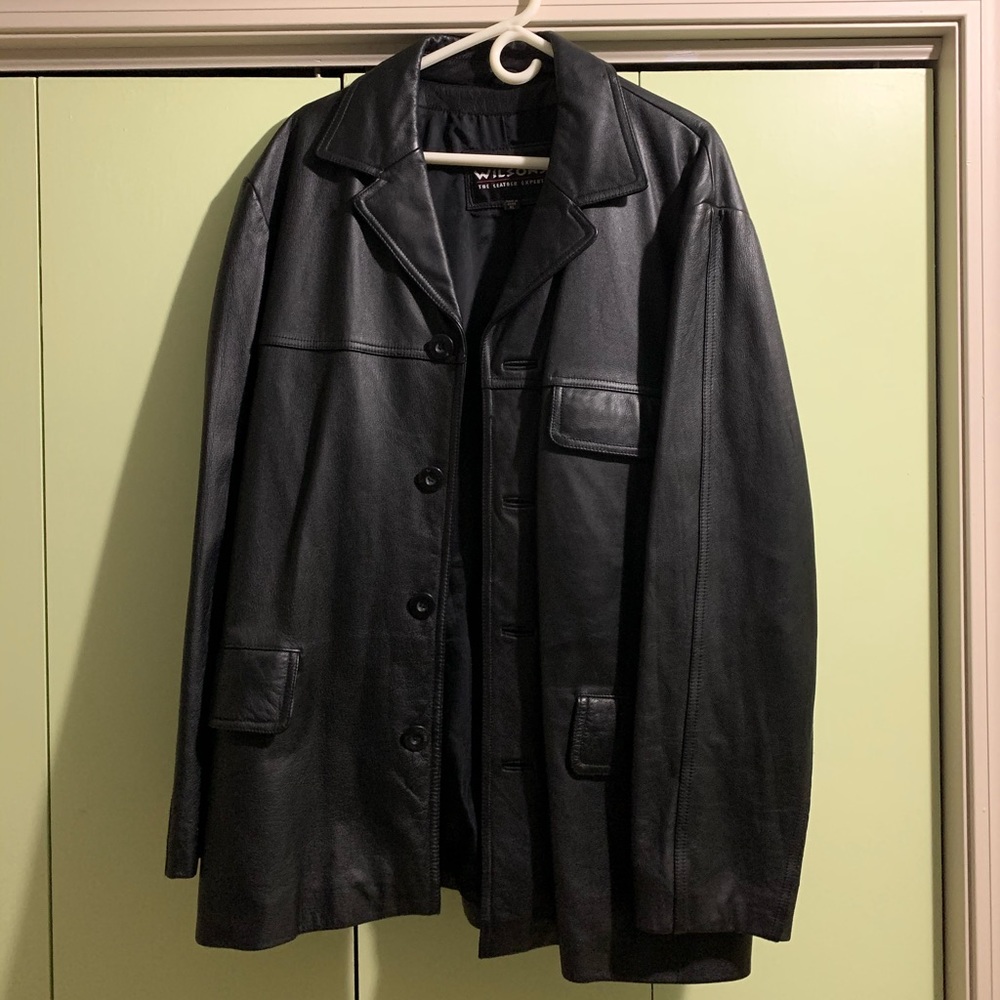 Wilson’s Leather men’s XL black leather jacket